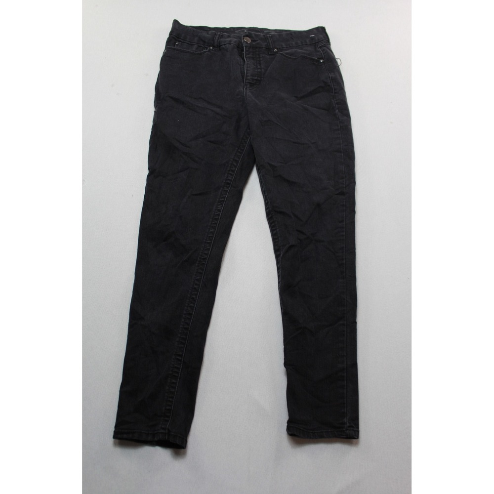 Universal Thread Skinny Jeans Womens 8 Black Excellent High Rise Stretch Ankle